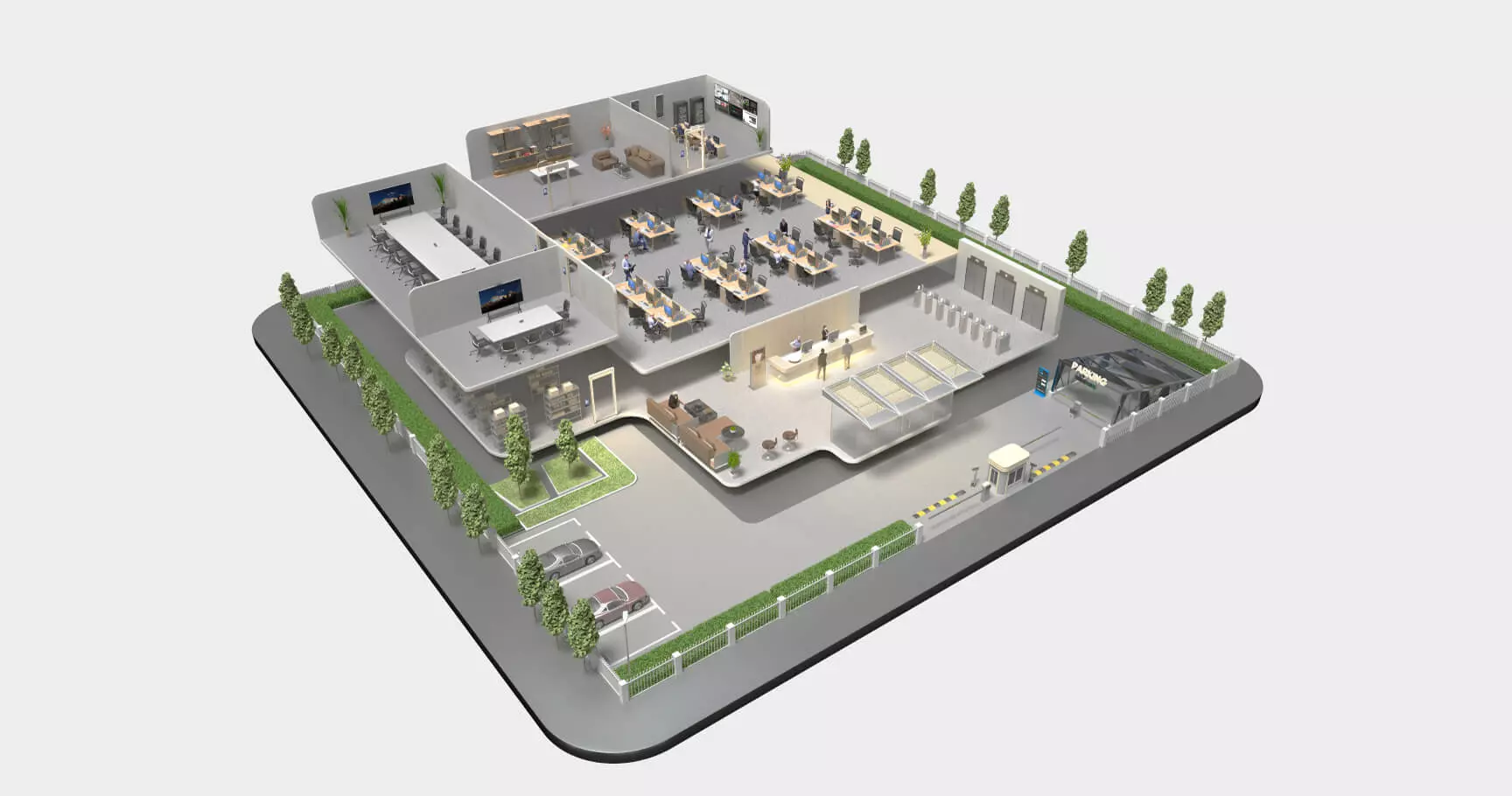 Office buildings security solutions