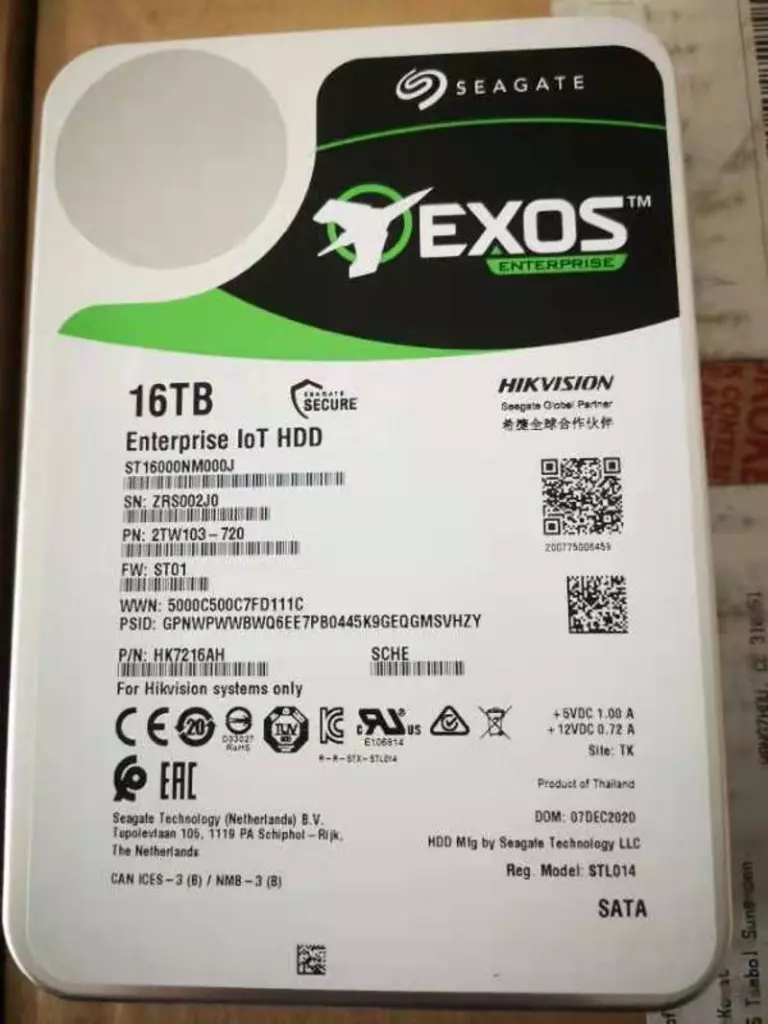 Hikvision DS-AIoT HDD HK7216AH/16T*1