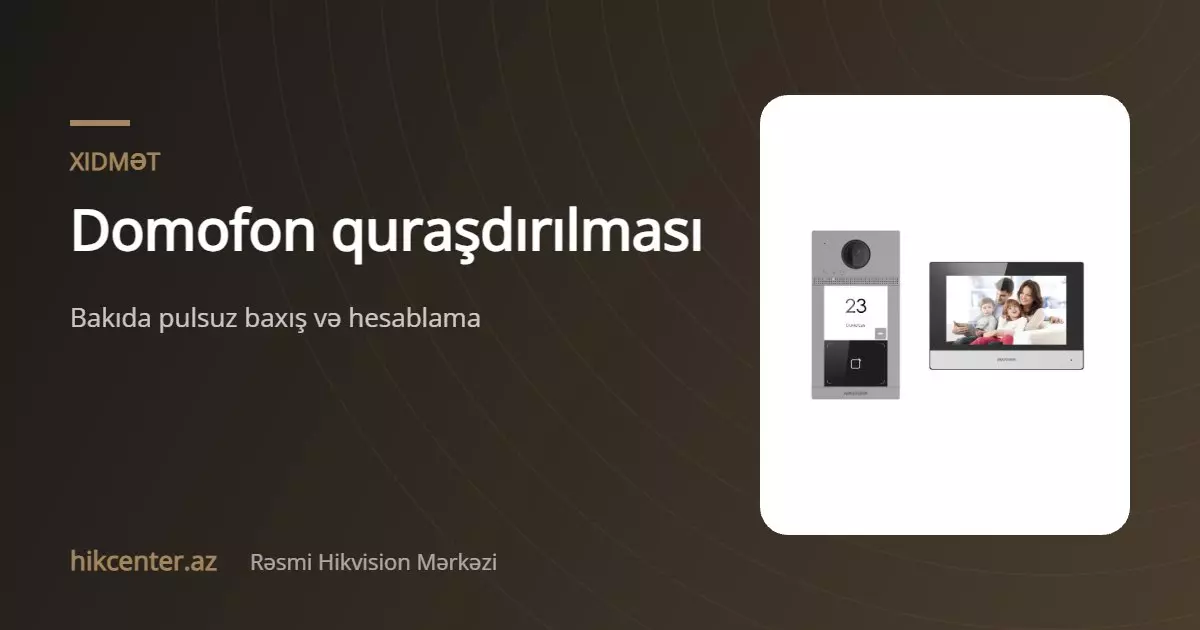 Domofon quraşdırılması